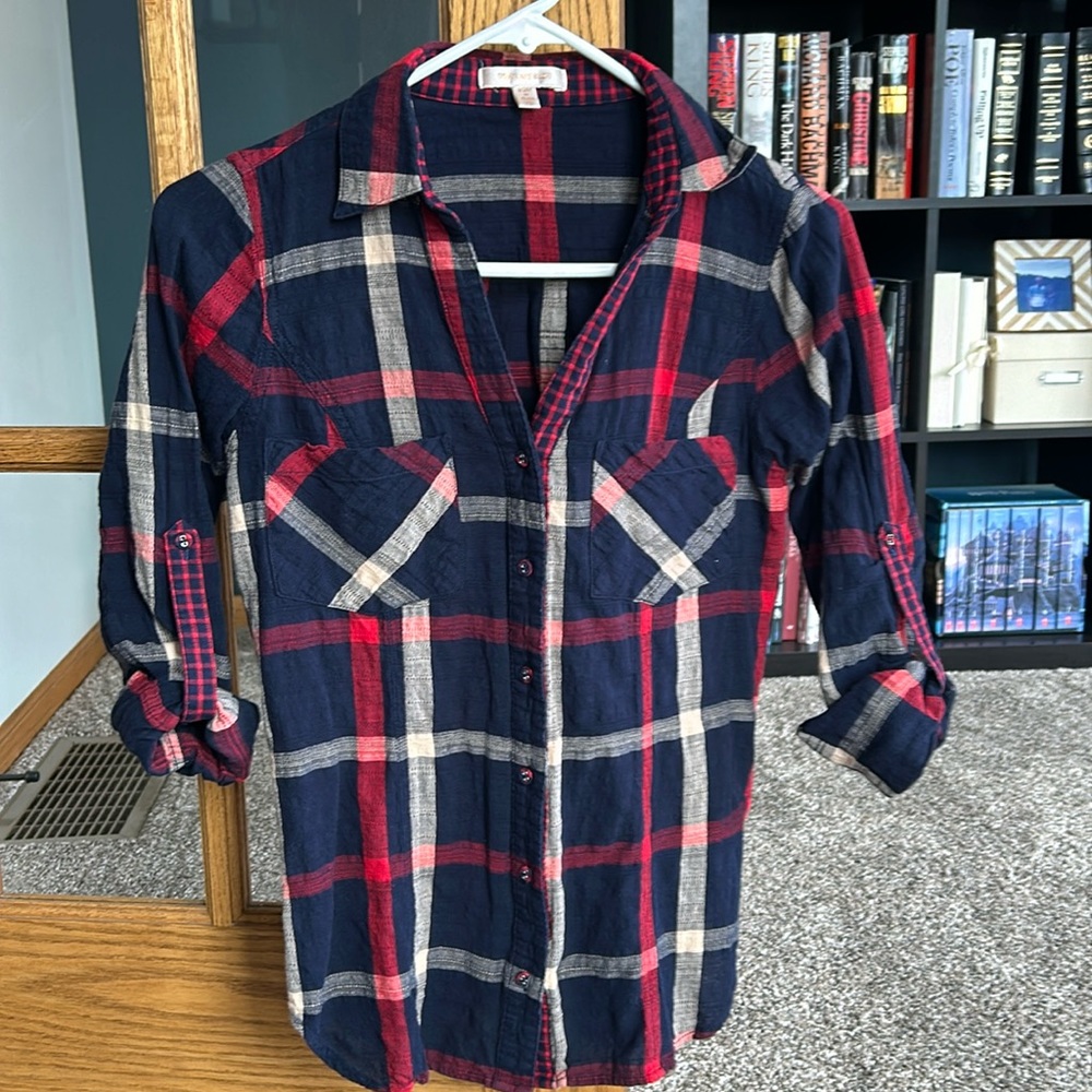 Skies Are Blue plaid button up